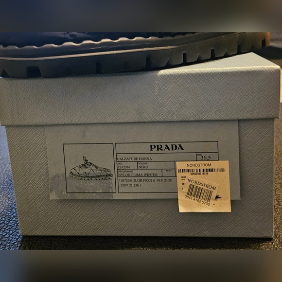 Prada Calzature Donna nylon piuma winter backless loafers - Picture 3 of 8